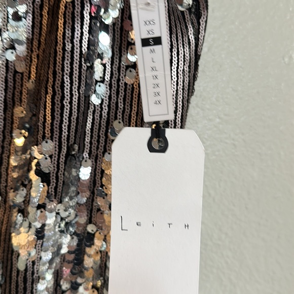 NWT Leith mini bodycoon tank top dress with sequins - Picture 4 of 5